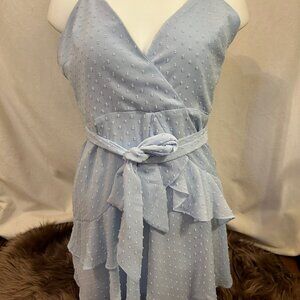 sexy date night dress light blue size L